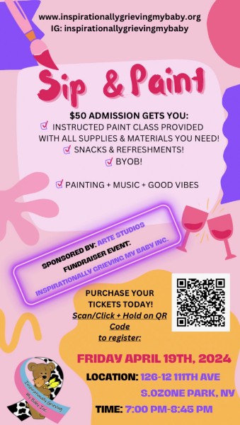 sip and paint april 19 event